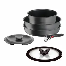 Набір посуду Tefal Ingenio Inspiration, 6 предметів, чорний (L867S604) - мініатюра 1