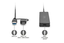 Digitus Хаб DIGITUS USB-A/C > 4хUSB-А, 1,2 м, активний (опція) - мініатюра 2