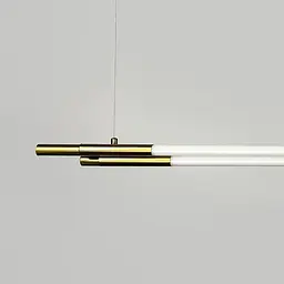 Латунний трубчастий LED світильник у корпусі 90 см | Line F | Арт. MJ351-900L AB - мініатюра 3