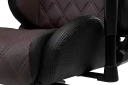 Геймерське крісло GT Racer чорне з коричневим (X-0724 Black/Brown) - мініатюра 9