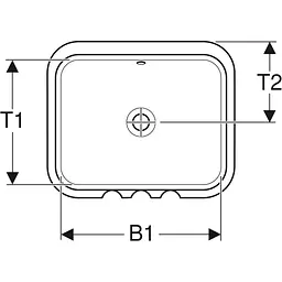 Раковина Geberit VariForm 53 500.761.01.2, Білий - мініатюра 3