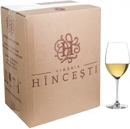Вино Hincesti Алібланка біле напівсолодке 10 л 12% (нота персику)