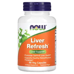 NOW Підтримка здоров’я печінки, Liver Refresh - 90 капсул