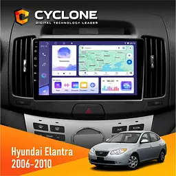 Штатна магнітола Hyundai Elantra 2006-2010 Cyclone C9-011 4x64, DSP Cyclone (НФ-00006996)