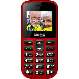 Мобільний телефон Sigma mobile Comfort 50 Easy Red (4827798585221) UA-UCRF [131384]