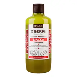 Олія-маска O'Berig Яєчно-пантенолова з 5 оліями, для пошкодженного, сухого, пористого та фарбованого волосся, 500 мл - мініатюра 2