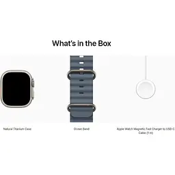 Смарт-годинник Apple Watch Ultra 3 49mm Natural Titanium Case with Anchor Blue Ocean Band (MEWH4) [145304] - мініатюра 4
