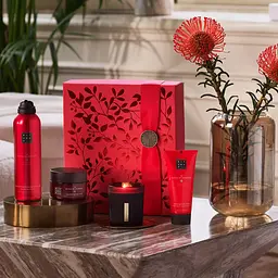 Подарунковий набір Rituals The Ritual of Ayurveda Medium Gift Set: гель-піна для душу 200 мл + крем для тіла 100 мл + сольовий скраб для тіла 125 г + ароматична свічка 140 г - мініатюра 4