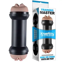 Подвійний мастурбатор Lovetoy Traning Master Flesh тілесний - мініатюра 4