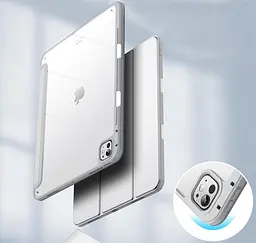 Чохол-книжка BeCover Soft Edge TPU з кріпленням Apple Pencil для Apple iPad Pro 13" M4 2024 Gray (711718) - мініатюра 3