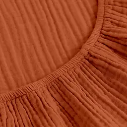 Простирадло на резинці муслін Cosas Terrakot 200х200х20 см (25Muslin_Terrakot_200x200x20) - мініатюра 4