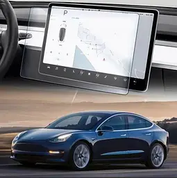 Скло захисне для Дисплея Tesla Model 3 2017- антиблікове покриття 1 шт - мініатюра 4