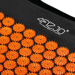 Килимок акупунктурний 4FIZJO Аплікатор Кузнєцова з валиком 72 x 42 см Black/Orange 4FJ0042 (P-5907222931752) - мініатюра 2