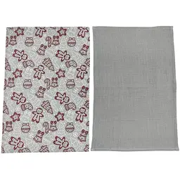 Набір рушників Soho Сake Grey бавовна 100% 40х60 см 2 шт. стрічка (BS 74410A) - мініатюра 2
