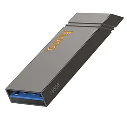 USB флеш накопичувач Hoco UD13 256GB USB 3.2 металевий сірий