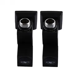 Набір кутових кранів Solomon LUX 8888-CUBE 1/2" із американкою Black 30412 - мініатюра 4
