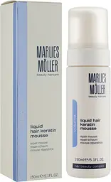 Мус відновлюючий структуру волосся "Рідкий кератин" Liquid Hair Keratin Mousse Marlies Moller 50 мл