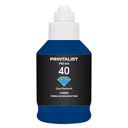 Чорнило PRINTALIST GI-40 для Canon G5040/G6040 190г Cyan водорозчинне (PL40C) - мініатюра 7