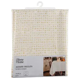 Скатертина Ardesto Jacquard золотистий 120 х 140 см (ART07JG)