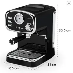 Кавоварка Klarstein Espressionata Gusto 1100 W 15 бар (10033209) - мініатюра 3