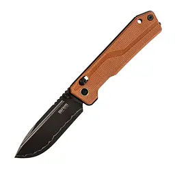 Нож складной туристический SRM Rubik 7228B-MN2 (8.7 см) 140Cr / Micarta коричневый
