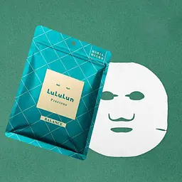 LULULUN Precious Balance Green Face Mask антивікова відновлююча тканинна маска для обличчя, 7 шт - мініатюра 2
