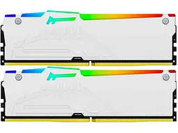 Пам'ять для настільних комп'ютерів Kingston FURY 32 GB (2x16GB) DDR5 5600 MHz Beast RGB White (KF556C40BWAK2-32) - мініатюра 4