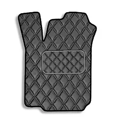 Килимок водія для Volkswagen Jetta / Bora 1998-2005 Екошкіра с подпятником 1 шт (Rombus)