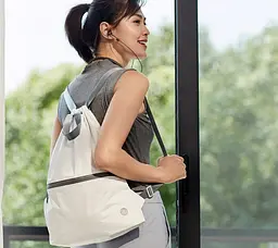 Рюкзак RunMi 90 Ninetygo Lightweight Urban Drawstring Backpack White - мініатюра 4