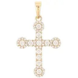 Кулон XUPING Позолота 18K "Хрест з цирконієм" для ланцюжка 271500