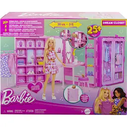 Ігровий набір Barbie Стильна гардеробна з лялькою (HXD58) - мініатюра 4