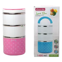 Ланч-бокс Kamille KM-2104 1480 мл рожевий - мініатюра 2