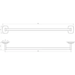Тримач рушників Perfect Sanitary Appliances RM 1002-60 - мініатюра 3