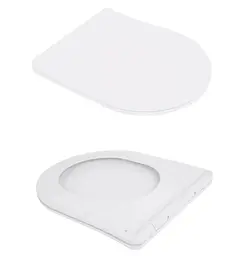 Унітаз підвісний Qtap Jay Rimless, з сидінням Slim Duroplast/ Soft-close/ Quick Relase QT07335177RW - мініатюра 5