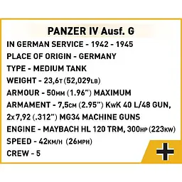 Конструктор Cobi Company of Heroes 3 Танк Panzer IV, масштаб 1:35, 610 деталей (COBI-3045) - мініатюра 12