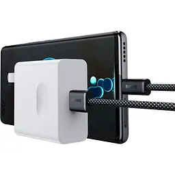 Кабель Baseus Dynamic Series Fast Charging Cable USB to Type-C 100W 2m CALD000716 Gray - мініатюра 6