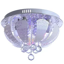 Люстра стельова Brille торт кришталева E14 40W WH (BCL-627C/5) - мініатюра 4