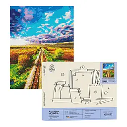 Набір з алмазною мозаїкою "Подорож залізницею" 40*50 см, IDEA2-CK1394, ТМ "99IDEAS" - мініатюра 1