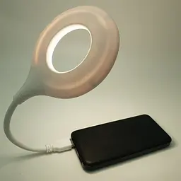 Гнучка USB LED настільна лампа з голосовим керуванням англійський підсвічування нічник 1,5Вт UKC LK-50 - мініатюра 9