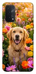 TPU чохол Demsky Flowery labrador для Oppo A54 4G