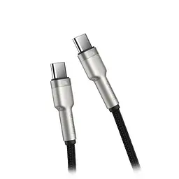 Кабель Baseus Cafule Cable USB-C to USB-C Cable 100W 2m Silver (CATKLF-X09) - мініатюра 3