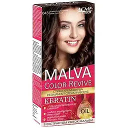 Крем-фарба MALVA COLOR REVIVE Темно-каштановий 043