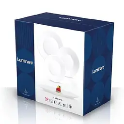 Сервіз Luminarc Essence White, 6 персон, 19 предметів, білий (N1190) - мініатюра 2