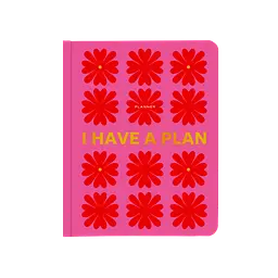 Блокнот для планування "I HAVE A PLAN" рожевий з квітами