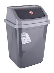 Кошик для сміття Violet House Grey-Grey, 20 л, сірий (0099 GREY - GREY с/кр.20 л) - мініатюра 3