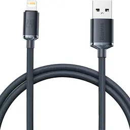 Кабель Baseus Crystal Shine Series USB Lightning 2.4 A 2m Black (CAJY000101)