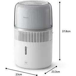 Зволожувач повітря Philips Series 5000 традиційне зволоження 56 м2 білий (HU5710/00) - мініатюра 5