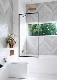 Шторка для ванни Radaway Modo New Black PNJ Frame 90 см скло прозоре 10006090-54-56