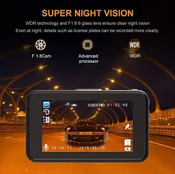 Відеореєстратор - Ssontong A10 - FHD 1080p - SD-карта 32 ГБ - нічне бачення - мініатюра 4