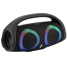 Портативна Вluetooth колонка Boombox 2 B15/ 8172 Бумбокс RGB підсвічування 1800 mAh 2х5 Вт microSD Вlack